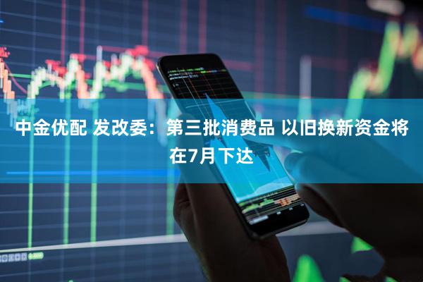 中金优配 发改委：第三批消费品 以旧换新资金将在7月下达