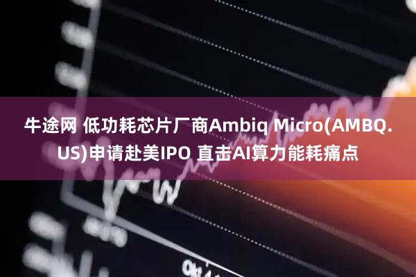 牛途网 低功耗芯片厂商Ambiq Micro(AMBQ.US)申请赴美IPO 直击AI算力能耗痛点